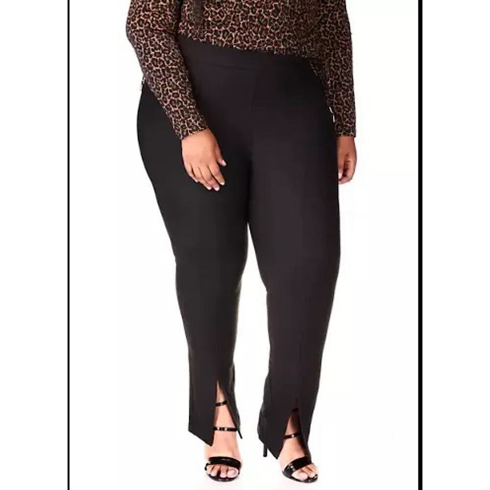 Michael Michael Kors womens plus 3x black split hem leggings new pants dress